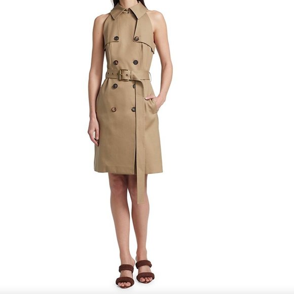 Michael Kors Collection Sleeveless Trench Dress - Picture 2 of 6